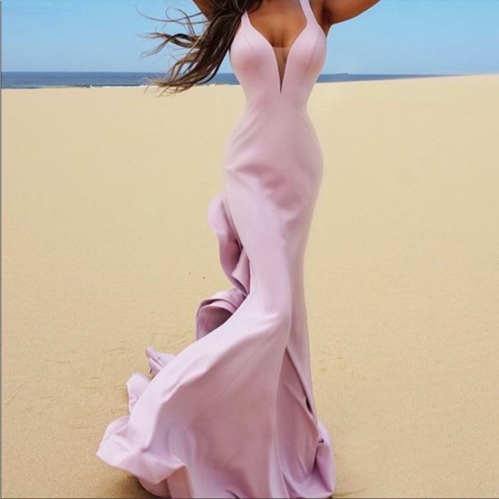 Trina Holly light pink Couture Gown pageants, galas, wedding